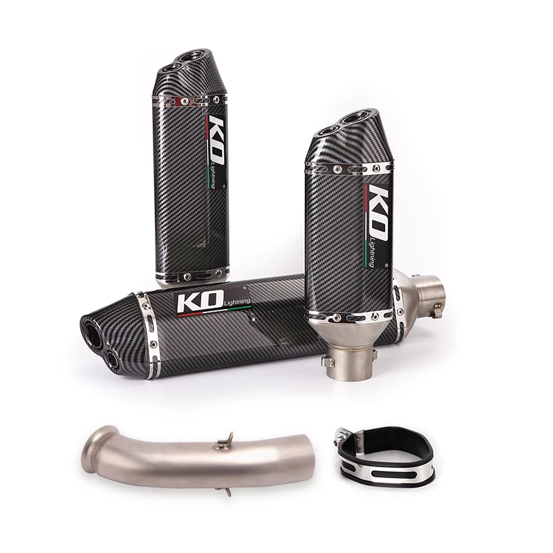 Exhaust Mid Pipe Muffler 370mm Slip On Modified For DUKE 390 250 RC390 2017-2020 
Exhaust Mid Pipe Muffler 370mm Slip On Modified For DUKE 390 250 RC390 2017-2020
