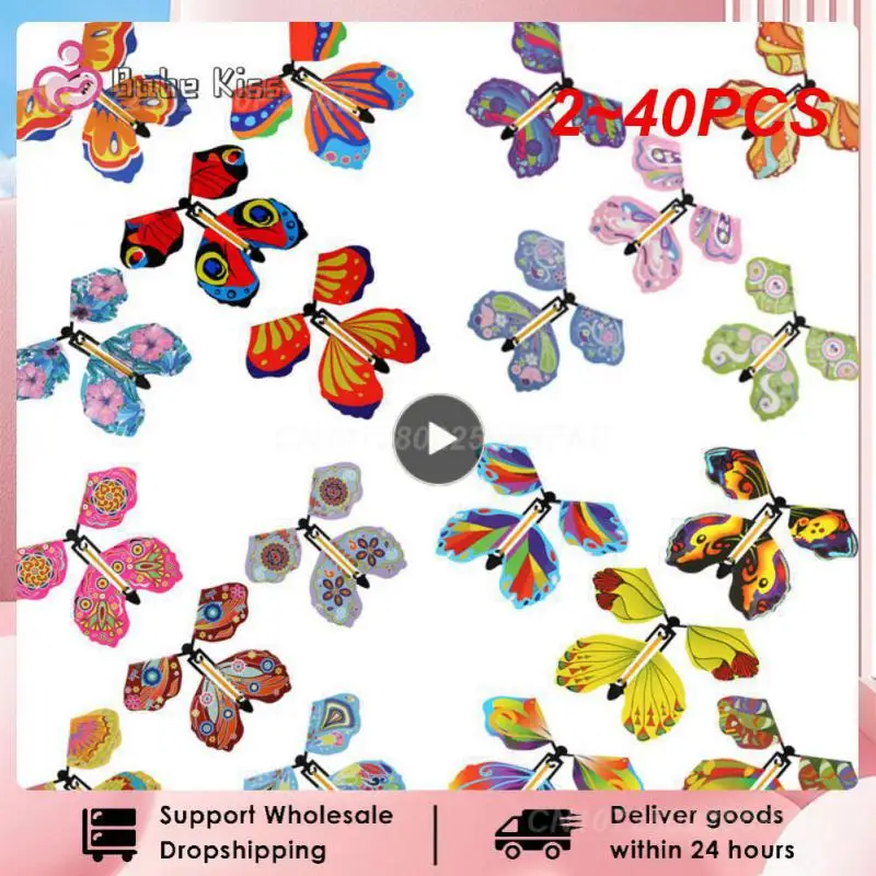 2~40PCS Flying Butterfly Wind Up Rubber Band Powered Butterfly for Kids Boys Girls Christmas Surprise Gifts Stocking
2~40PCS Flying Butterfly Wind Up Rubber Band Powered Butterfly for Kids Boys Girls Christmas Surprise Gifts Stocking