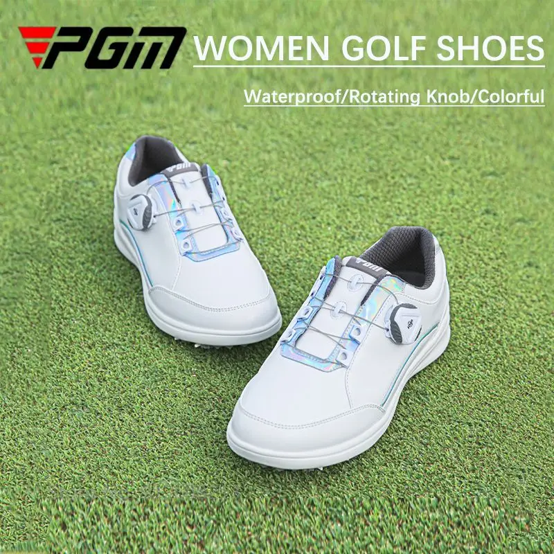 PGM Golf Women Shoes Waterproof Ultra-light Golf Sneakers Female Anti-slip Sports Shoes Ladies Colorful Rotating Knob Footwear
PGM Golf Women Shoes Waterproof Ultra-light Golf Sneakers Female Anti-slip Sports Shoes Ladies Colorful Rotating Knob Footwear