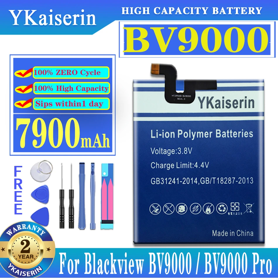 YKaiserin 7900mAh Battery for Blackview BV9000 Pro BV9000pro Smart Mobile Phone Li-ion Battery + Track Code
YKaiserin 7900mAh Battery for Blackview BV9000 Pro BV9000pro Smart Mobile Phone Li-ion Battery + Track Code