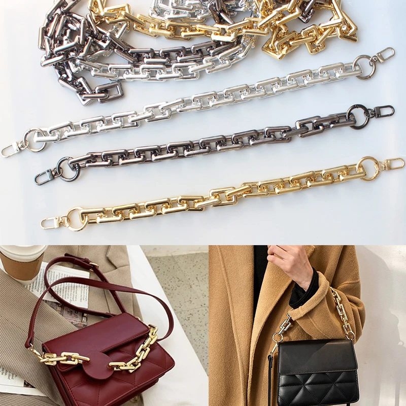 30/40/50/60cm Resin Replacement Chain Detachable Parts Gold Strap Women Shoulder Handle Square Chain Woman Bag Accessories
30/40/50/60cm Resin Replacement Chain Detachable Parts Gold Strap Women Shoulder Handle Square Chain Woman Bag Accessories
