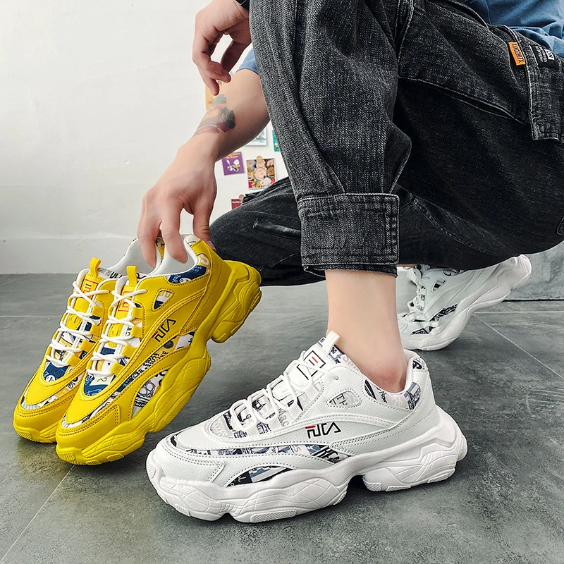 Мужские кроссовки для тенниса, Белые Повседневные кроссовки из вулканизированной резины, спортивная обувь для мужчин, увеличивающая рост, ...
Мужские кроссовки для тенниса, Белые Повседневные кроссовки из вулканизированной резины, спортивная обувь для мужчин, увеличивающая рост, ...