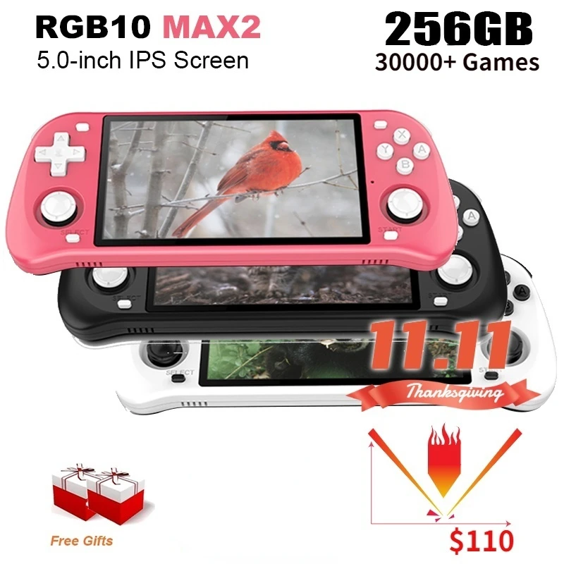 NEW POWKIDDY Max2 Retro Open Source System RGB10 max 2 256G Handheld Game Console RK3326 5.0-Inch IPS Screen Children's Gift
NEW POWKIDDY Max2 Retro Open Source System RGB10 max 2 256G Handheld Game Console RK3326 5.0-Inch IPS Screen Children's Gift