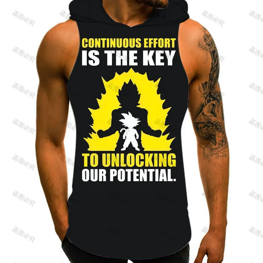 Anime Vest with Hood Gym Clothing Men Dragon Ball Summer High Street Bodybuilding New Harajuku Style Men Tank Top Streetwear
Anime Vest with Hood Gym Clothing Men Dragon Ball Summer High Street Bodybuilding New Harajuku Style Men Tank Top Streetwear