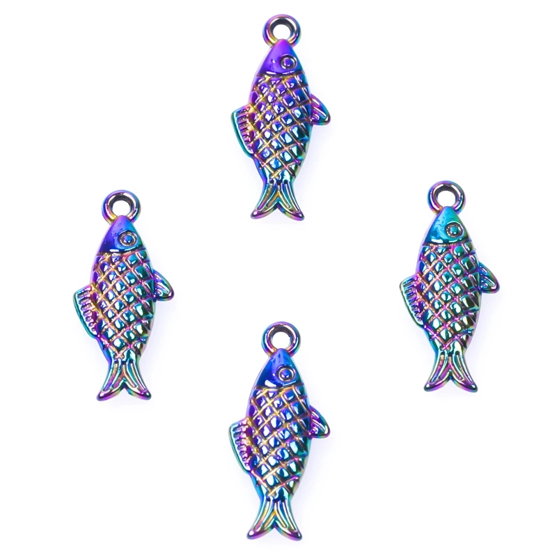 25pcs/Lot Fish Animal Food River Ocean Tail Rainbow Color Pendant Alloy Charms For Accessories Jewelry Making DIY Materials
25pcs/Lot Fish Animal Food River Ocean Tail Rainbow Color Pendant Alloy Charms For Accessories Jewelry Making DIY Materials