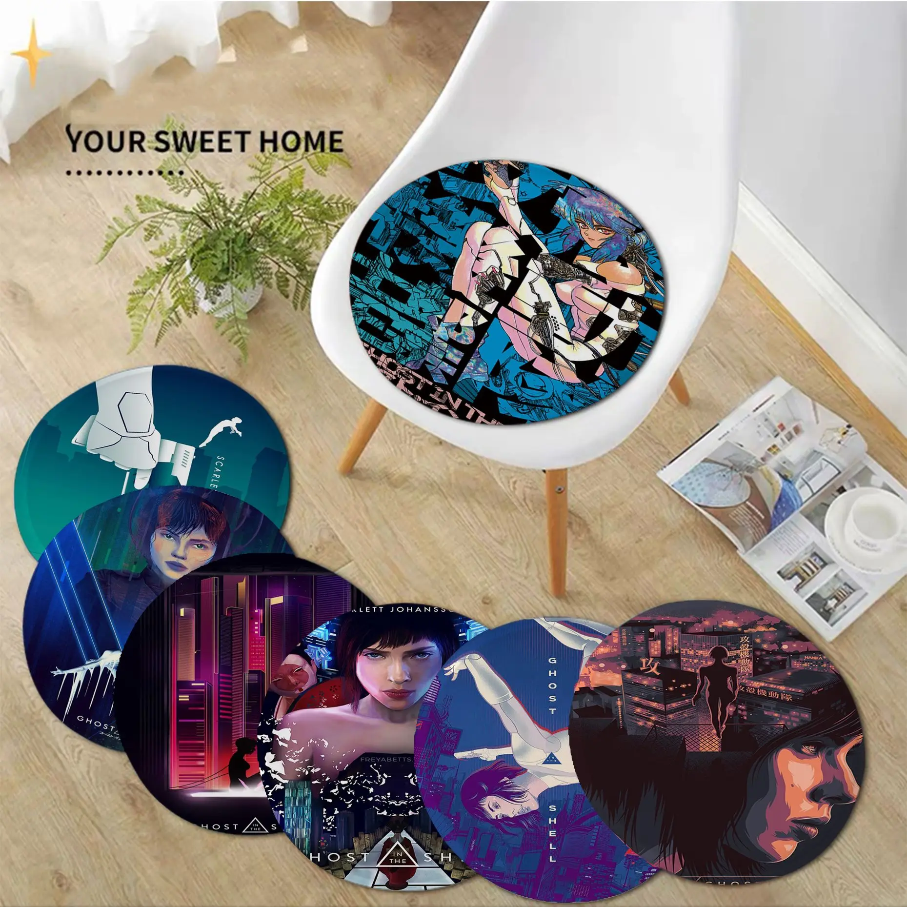 Ghost in the Shell Cushion Mat Tie Rope Chair Cushion Soft Office Car Seat Comfort Breathable 45x45cm Cushion Pads
Ghost in the Shell Cushion Mat Tie Rope Chair Cushion Soft Office Car Seat Comfort Breathable 45x45cm Cushion Pads