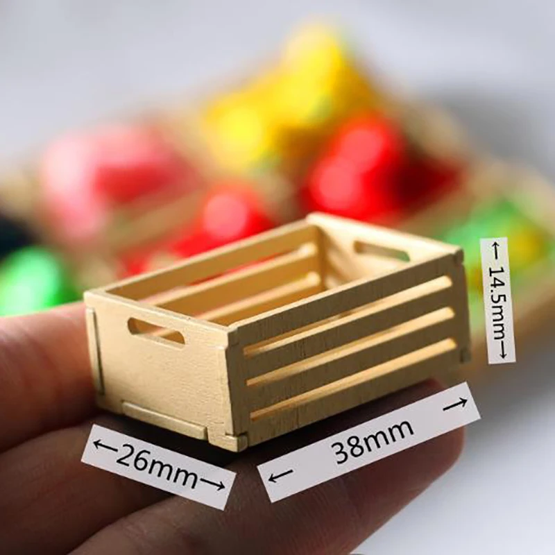 3pcs Dollhouse Miniature Wood Vegetable Food Storage Box Basket Accessories Furniture Kitchen Decorations Toys
3pcs Dollhouse Miniature Wood Vegetable Food Storage Box Basket Accessories Furniture Kitchen Decorations Toys