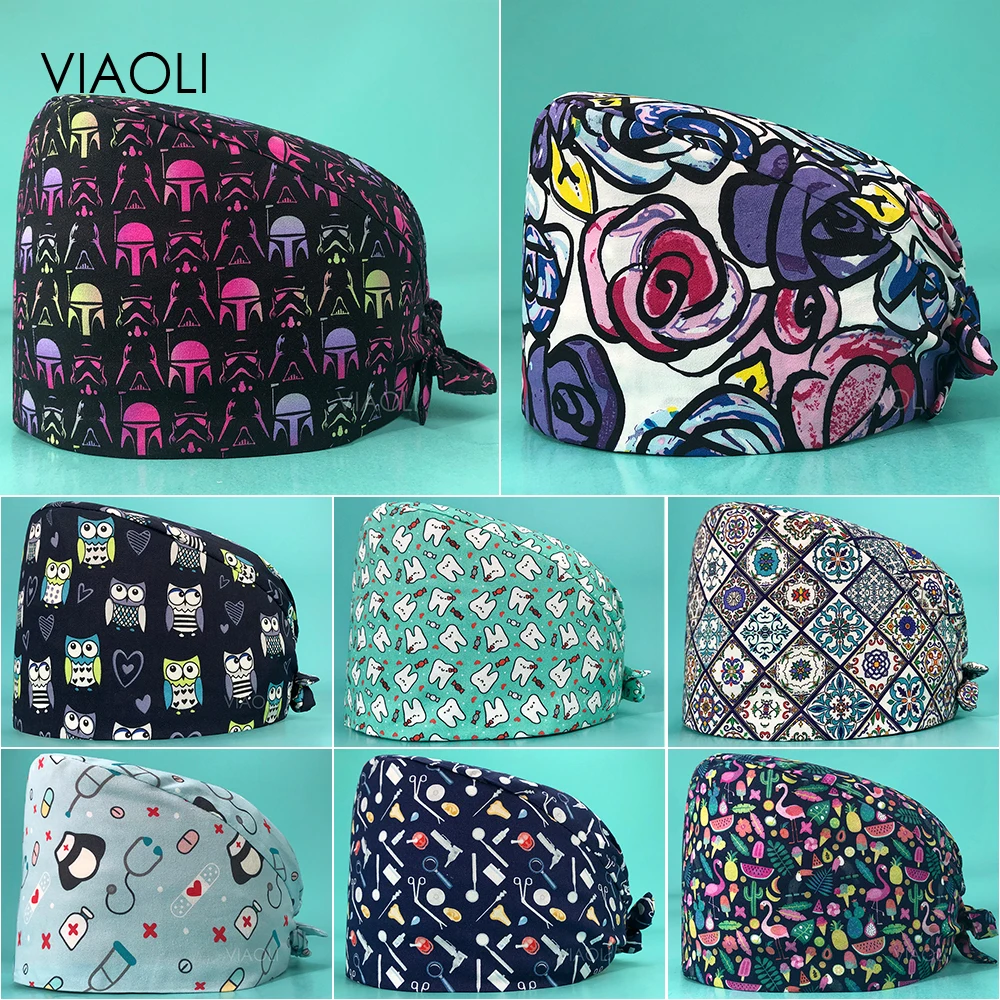 Dentistry Printed Hats Men and Women Work Hat Scrub Cap Gorro Enfermera Quirofano Scrub Cap Cotton Scrubs Hat Nurse Accessories
Dentistry Printed Hats Men and Women Work Hat Scrub Cap Gorro Enfermera Quirofano Scrub Cap Cotton Scrubs Hat Nurse Accessories