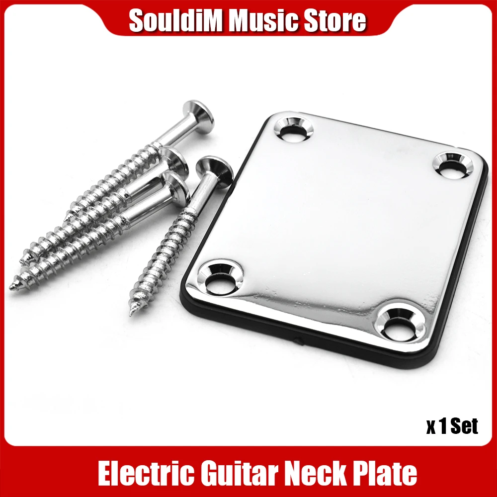 Electric Guitar Neck Plate Guitar Neck Joint Board with Screw for FD ST TL Electric Guitar Chrome/Black
Electric Guitar Neck Plate Guitar Neck Joint Board with Screw for FD ST TL Electric Guitar Chrome/Black