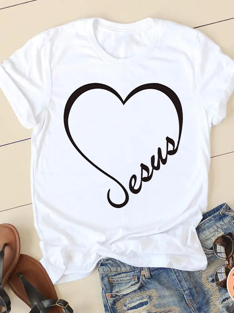 Clothing Short Sleeve Faith Letter Fashion 90s Ladies Casual Women Graphic Tee Summer Spring T-shirts Female T Shirt Clothes
Clothing Short Sleeve Faith Letter Fashion 90s Ladies Casual Women Graphic Tee Summer Spring T-shirts Female T Shirt Clothes
