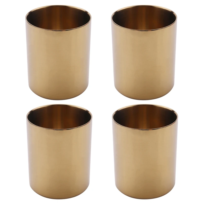 4X Gold Flower Vase Pen Holder Desktop Storage Container for House Office - Cylinder
4X Gold Flower Vase Pen Holder Desktop Storage Container for House Office - Cylinder