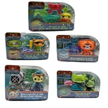 5pcs/Lot octonauts Action Figures Peso Kwazii Glow In The Dark Marine Creature Vampire Squid Sea Snot Bolb Slime Eel Toys