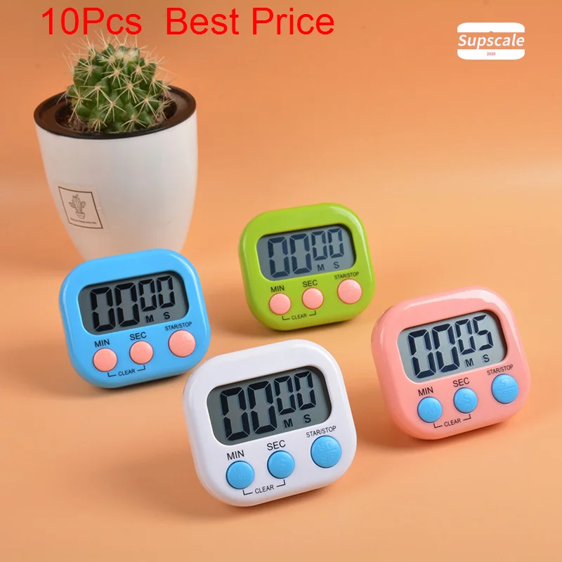 10PCS Magnetic LCD Digital Kitchen Countdown Timer Stopwatch with Stand Practical Cooking Baking Sports Alarm Clock Reminder
10PCS Magnetic LCD Digital Kitchen Countdown Timer Stopwatch with Stand Practical Cooking Baking Sports Alarm Clock Reminder