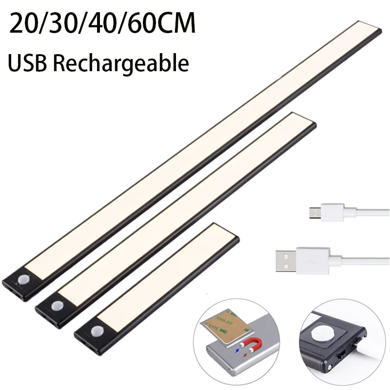 LED Ultra Thin Night Light Motion Sensor Wireless USB Under Cabinet Light For Kitchen Cabinet Bedroom Wardrobe Indoor Lighting
LED Ultra Thin Night Light Motion Sensor Wireless USB Under Cabinet Light For Kitchen Cabinet Bedroom Wardrobe Indoor Lighting