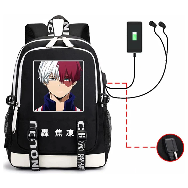 My Hero Academia Backpack with USB Charging Port Anime MHA Todoroki Shoto Cosplay Bookbag Laptop Bag School Mochila
My Hero Academia Backpack with USB Charging Port Anime MHA Todoroki Shoto Cosplay Bookbag Laptop Bag School Mochila