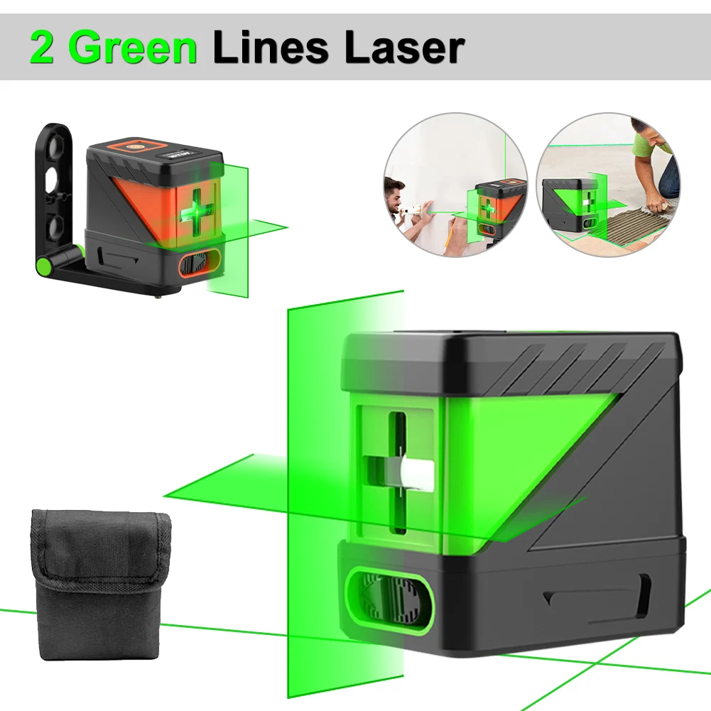 2 Lines Laser Level 4° Self-leveling Function Leveling Tool Green Beams Laser Horizontal Vertical and Cross-Line Leveling Tool
2 Lines Laser Level 4° Self-leveling Function Leveling Tool Green Beams Laser Horizontal Vertical and Cross-Line Leveling Tool