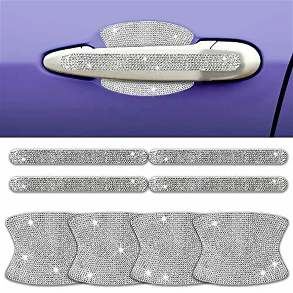 8pcs Car Door Handle Stickers Cover Trim Bling Rhinestones Protector Universal Auto Exterior Door Handle Decoration Sticker
8pcs Car Door Handle Stickers Cover Trim Bling Rhinestones Protector Universal Auto Exterior Door Handle Decoration Sticker