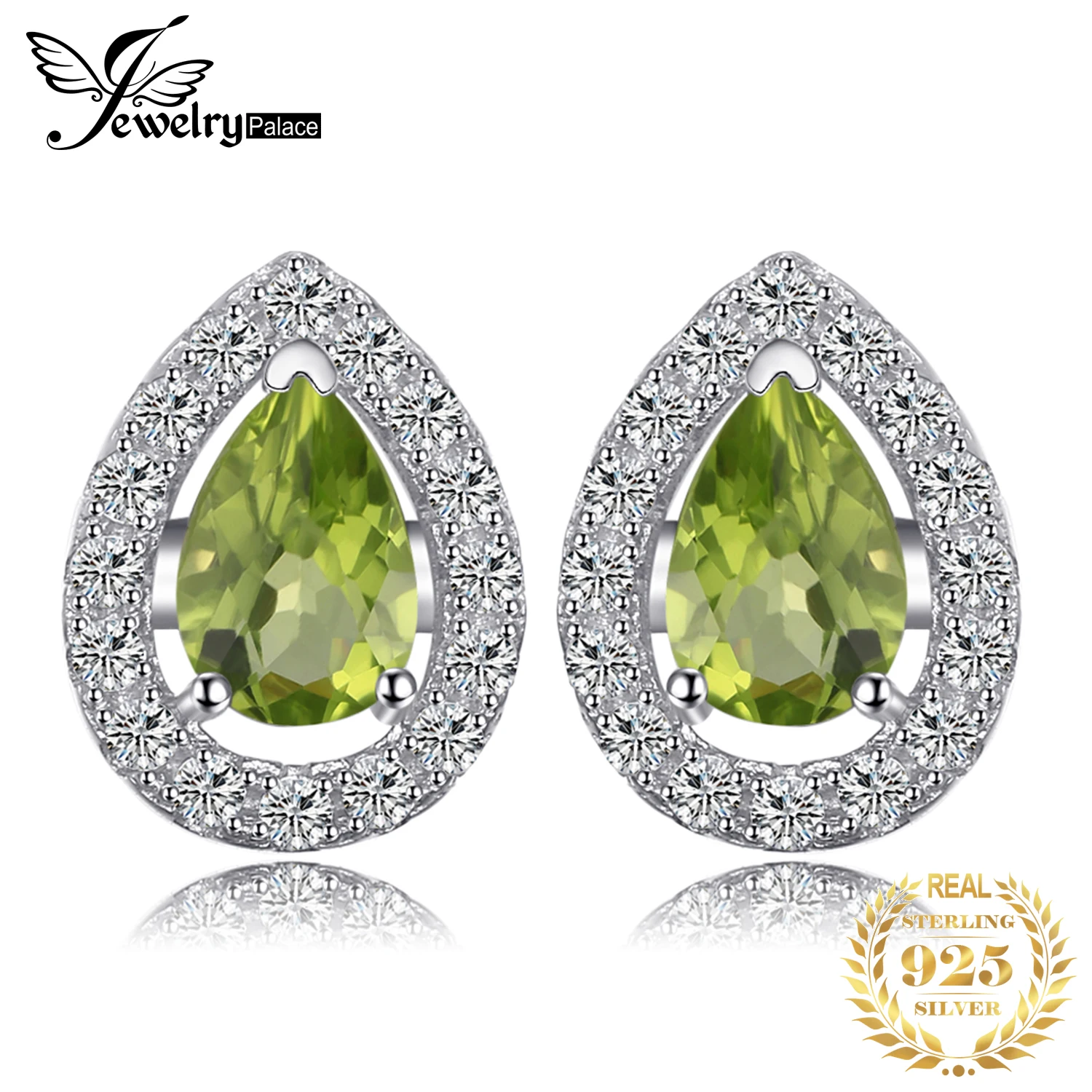 JewelryPalace Pear Natural Green Peridot 925 Sterling Silver Stud Earrings for Women Fashion Gemstone Jewelry Party Accessories
JewelryPalace Pear Natural Green Peridot 925 Sterling Silver Stud Earrings for Women Fashion Gemstone Jewelry Party Accessories