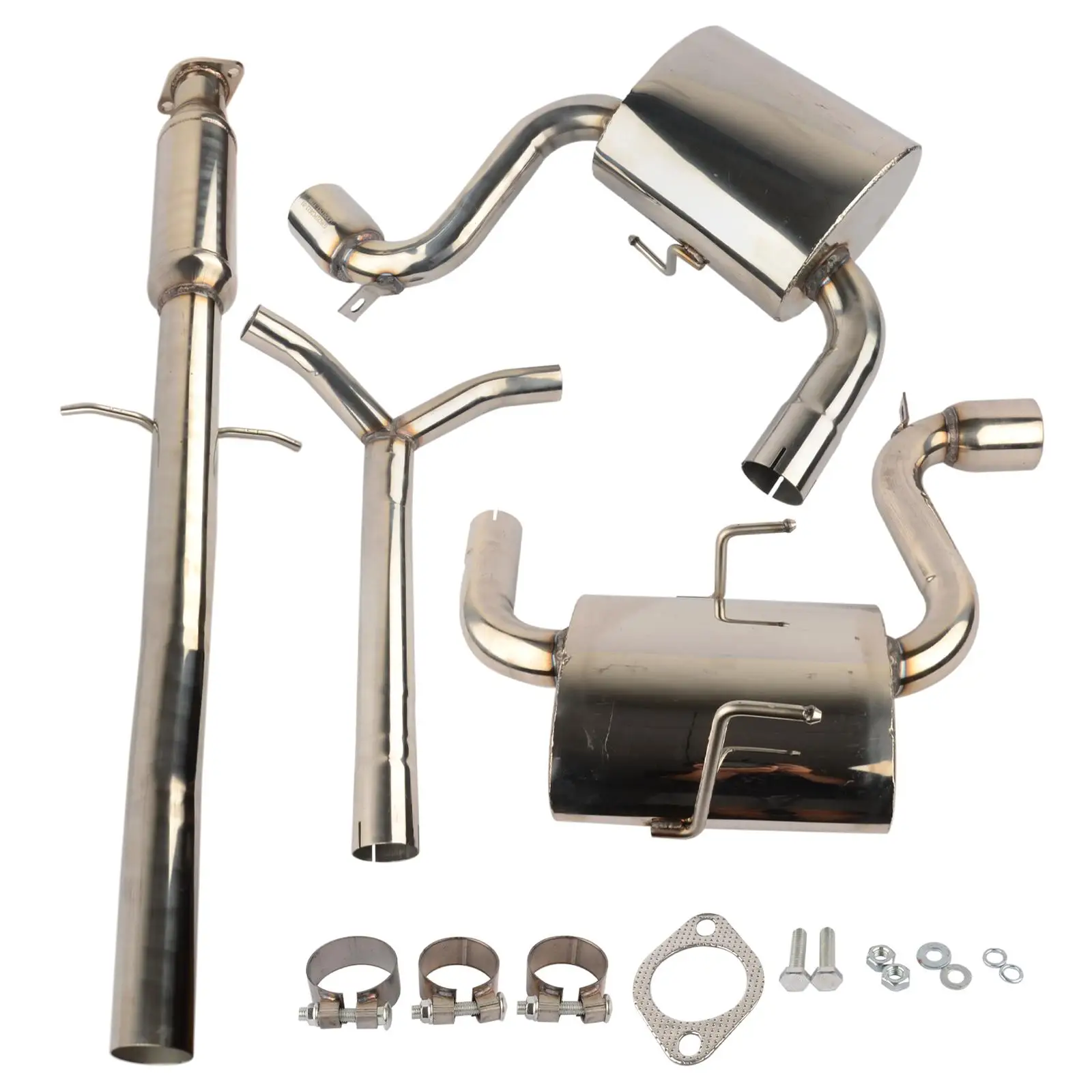 AP03 SS Dual 3" Tip Muffler Catback Exhaust System Downpipe for Mini Cooper/S R50/ R52/ R53 Models with 1.6L 2002-2006
AP03 SS Dual 3" Tip Muffler Catback Exhaust System Downpipe for Mini Cooper/S R50/ R52/ R53 Models with 1.6L 2002-2006