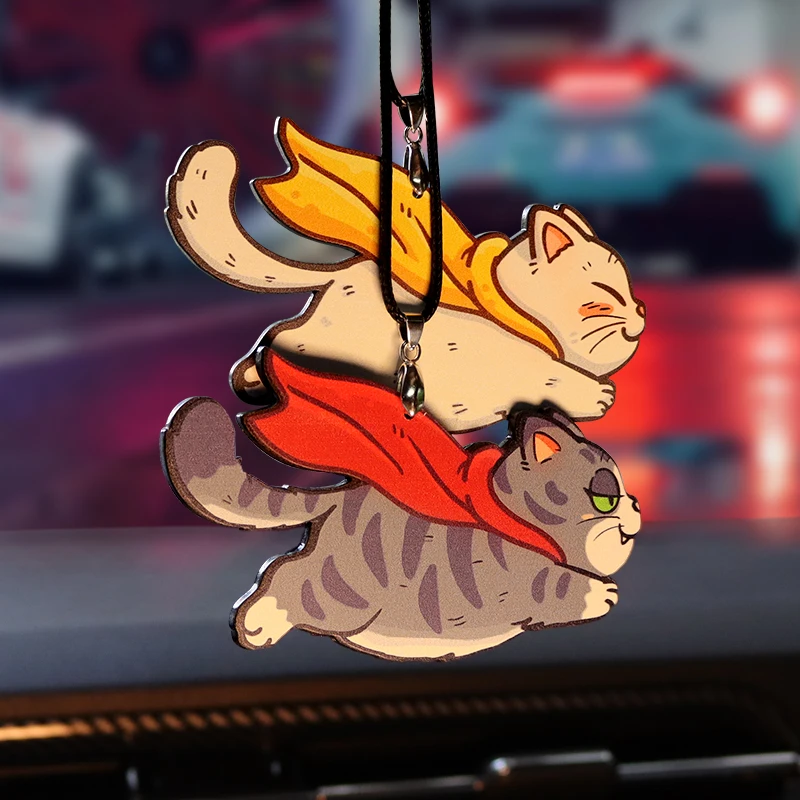 Car Rearview Mirror Ornament Flying Cartoon Cat for Auto Vehicles Interio Hanging Dangle Charm Accessories
Car Rearview Mirror Ornament Flying Cartoon Cat for Auto Vehicles Interio Hanging Dangle Charm Accessories