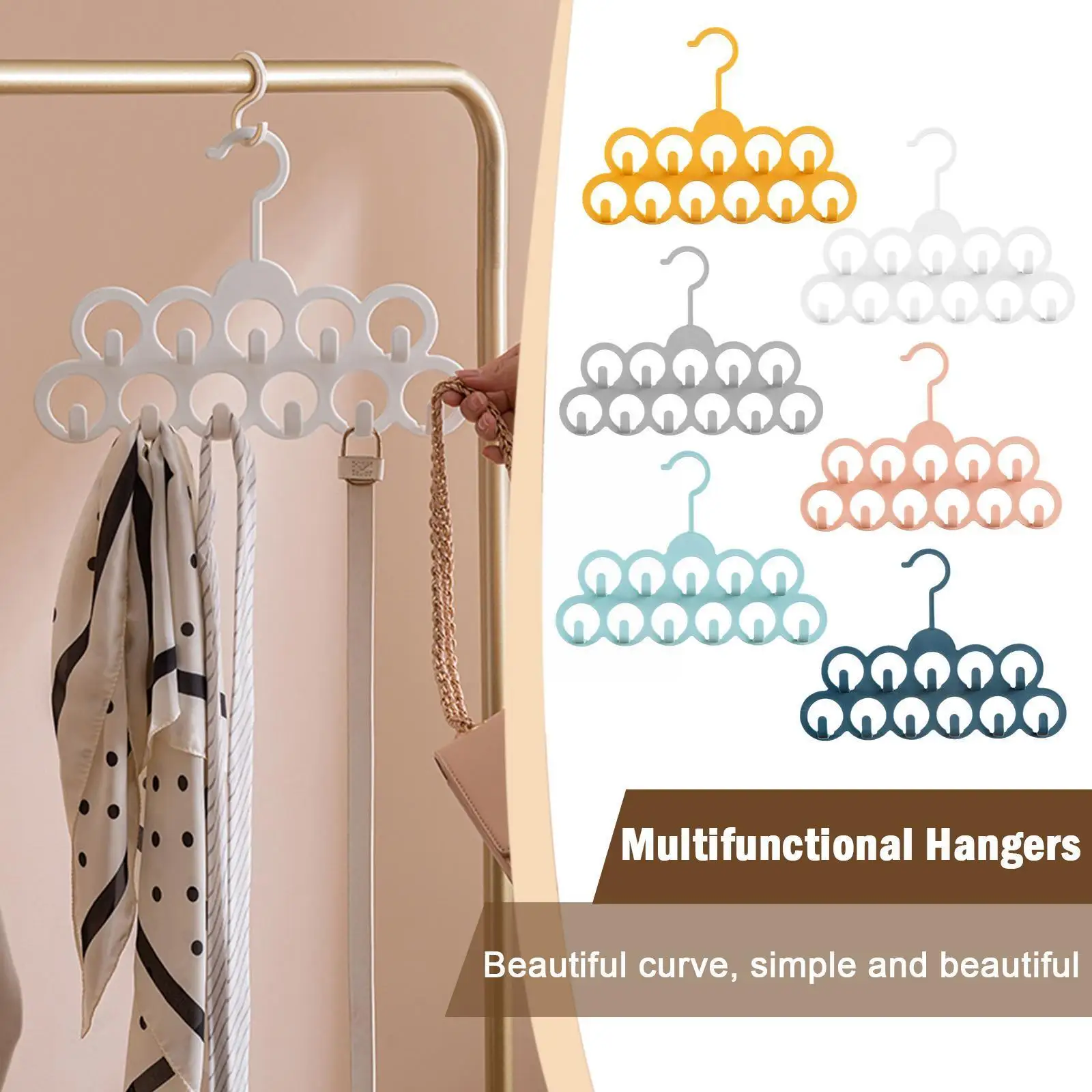 Multifunctional Hangers,Creative Nonslip Hangers Saving Household Wardrobe Hangers Space Storage D5Q1
Multifunctional Hangers,Creative Nonslip Hangers Saving Household Wardrobe Hangers Space Storage D5Q1