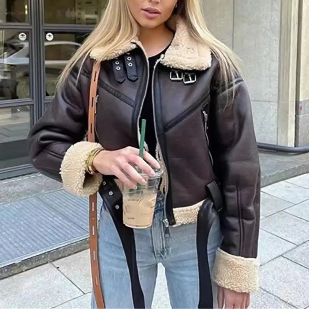 Autumn and Winter Fur Integrated Double-sided Jacket Women's Loose Lapel Lamb Wool Thickened Cotton Jacket Coat
Autumn and Winter Fur Integrated Double-sided Jacket Women's Loose Lapel Lamb Wool Thickened Cotton Jacket Coat