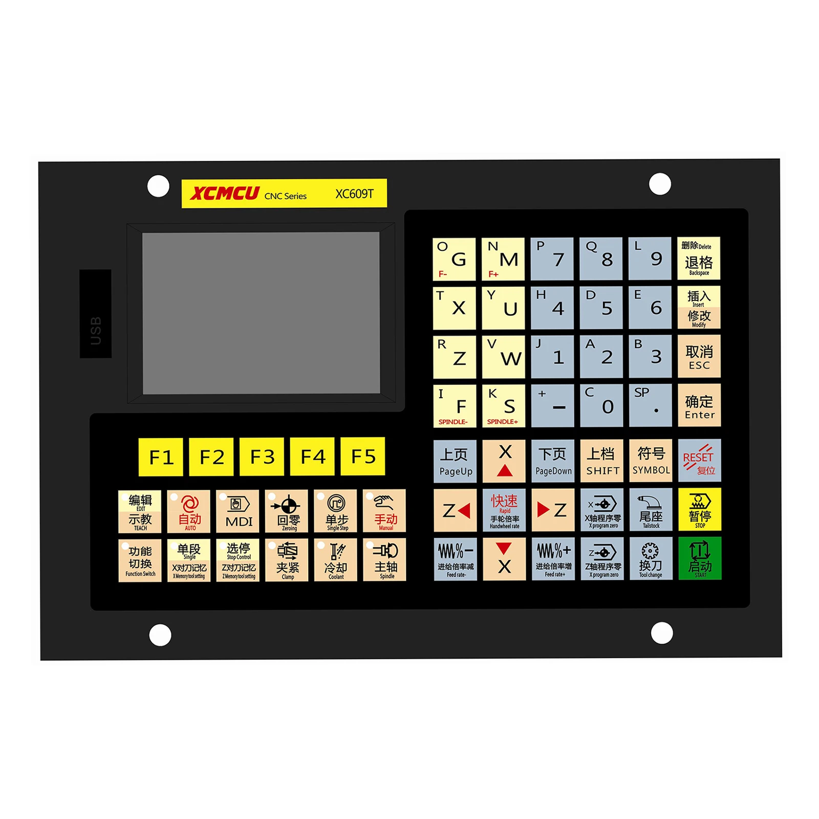 XC609T 2 Axis CNC Control System G-code 32 Bit Lathe Automatic CNC Controller with USB Interface
XC609T 2 Axis CNC Control System G-code 32 Bit Lathe Automatic CNC Controller with USB Interface