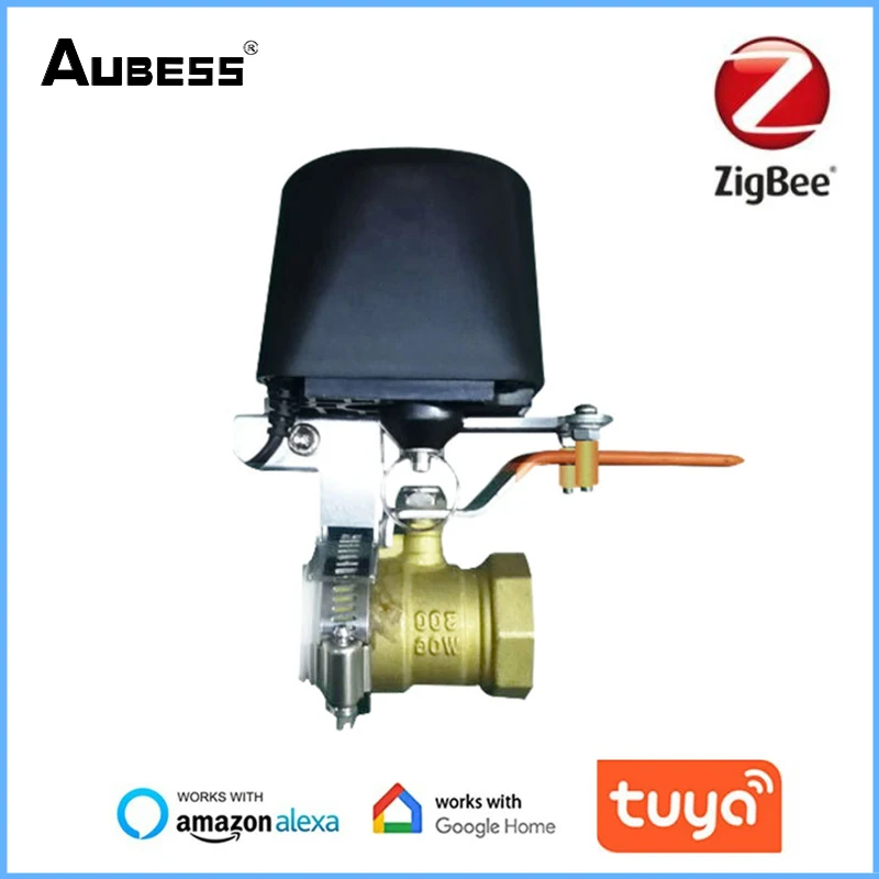 Tuya Smart Zigbee Gas Water Valve Automatically Zigbee Shut-Off Controller Manually Open Valve Irrigation Work With Alexa Google
Tuya Smart Zigbee Gas Water Valve Automatically Zigbee Shut-Off Controller Manually Open Valve Irrigation Work With Alexa Google