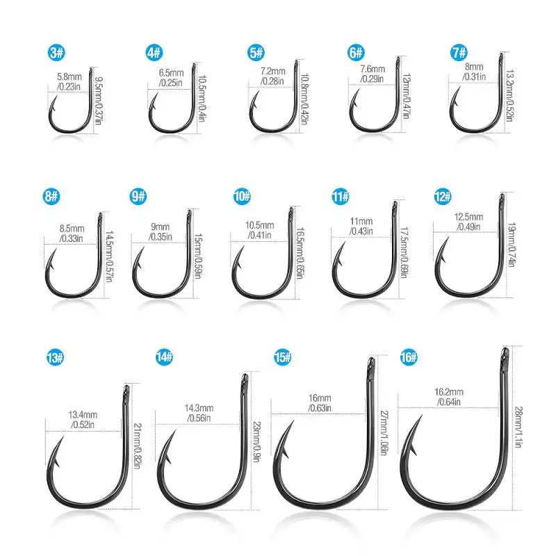 50pcs High Carbon Steel Fish Hook Efficiency Barbed 2#-15# Fishhooks With Hole Jig Carp Fly Fishing Hook Worm Pesca Tackle
50pcs High Carbon Steel Fish Hook Efficiency Barbed 2#-15# Fishhooks With Hole Jig Carp Fly Fishing Hook Worm Pesca Tackle