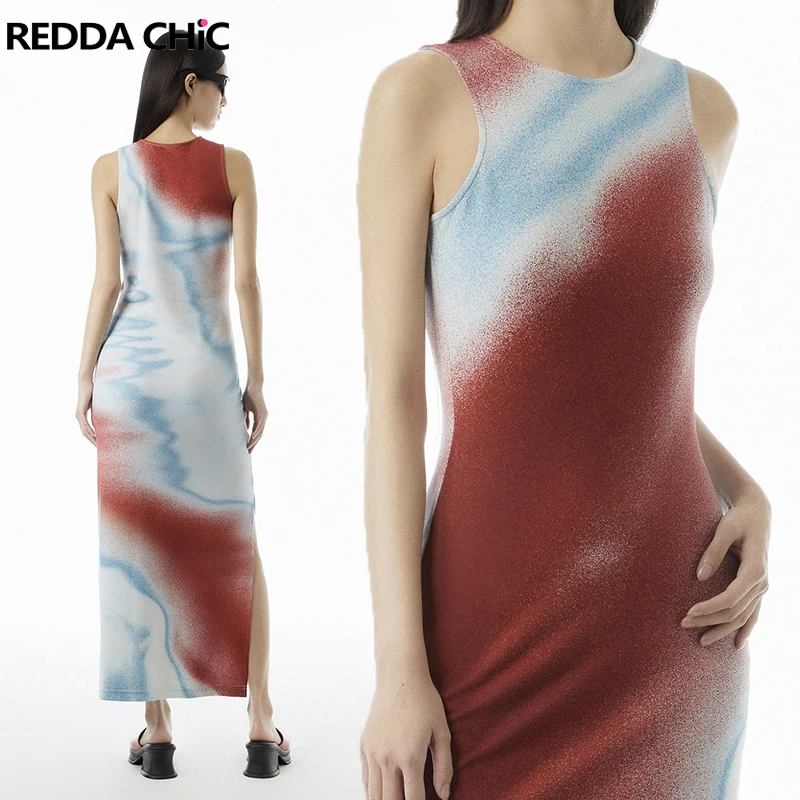 REDDACHiC Tie Dye Vintage Y2k Women Split One-piece Dress Midi Long Sleeveless Sundress Acubi Fashion Summer New In Grunge Cloth
REDDACHiC Tie Dye Vintage Y2k Women Split One-piece Dress Midi Long Sleeveless Sundress Acubi Fashion Summer New In Grunge Cloth
