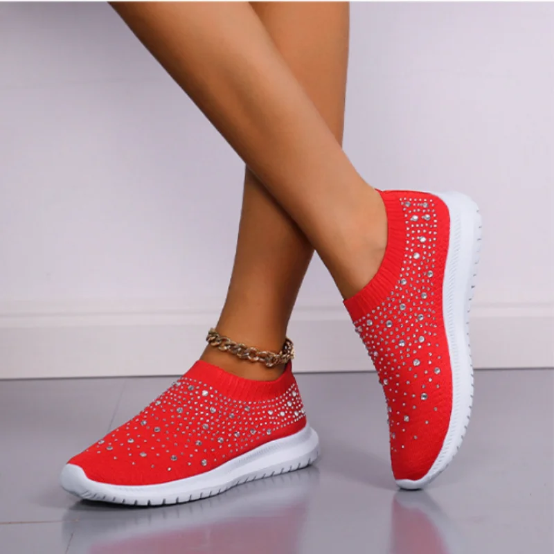 Women Sneakers sequins Vulcanized Shoe Fashion Breathable Mesh Casual Shoes Slip on Sock Platform sports shoes Low Heels Loafers
Women Sneakers sequins Vulcanized Shoe Fashion Breathable Mesh Casual Shoes Slip on Sock Platform sports shoes Low Heels Loafers