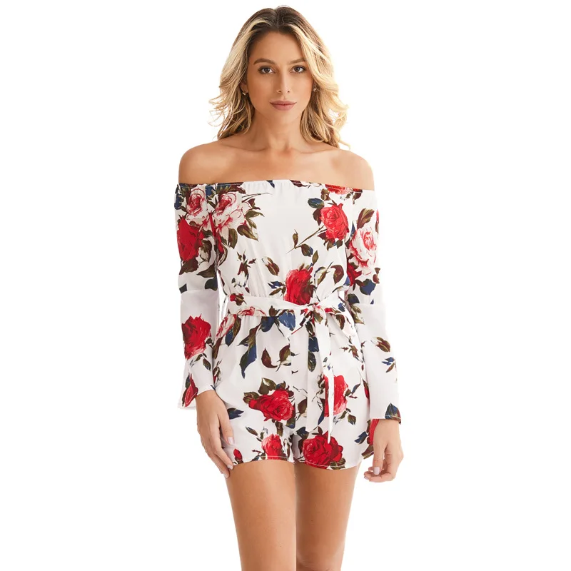 2020Women's Clothing European and American Style Exotic Belly Covering Vacation Summer Clothing New Jumpsuit Printed Fashion off
2020Women's Clothing European and American Style Exotic Belly Covering Vacation Summer Clothing New Jumpsuit Printed Fashion off