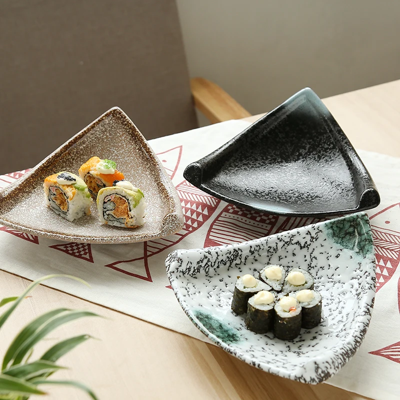 Japanese style and wind sushi plate creative ceramic snack plate irregular snack dish personality retro tableware set plate
Japanese style and wind sushi plate creative ceramic snack plate irregular snack dish personality retro tableware set plate
