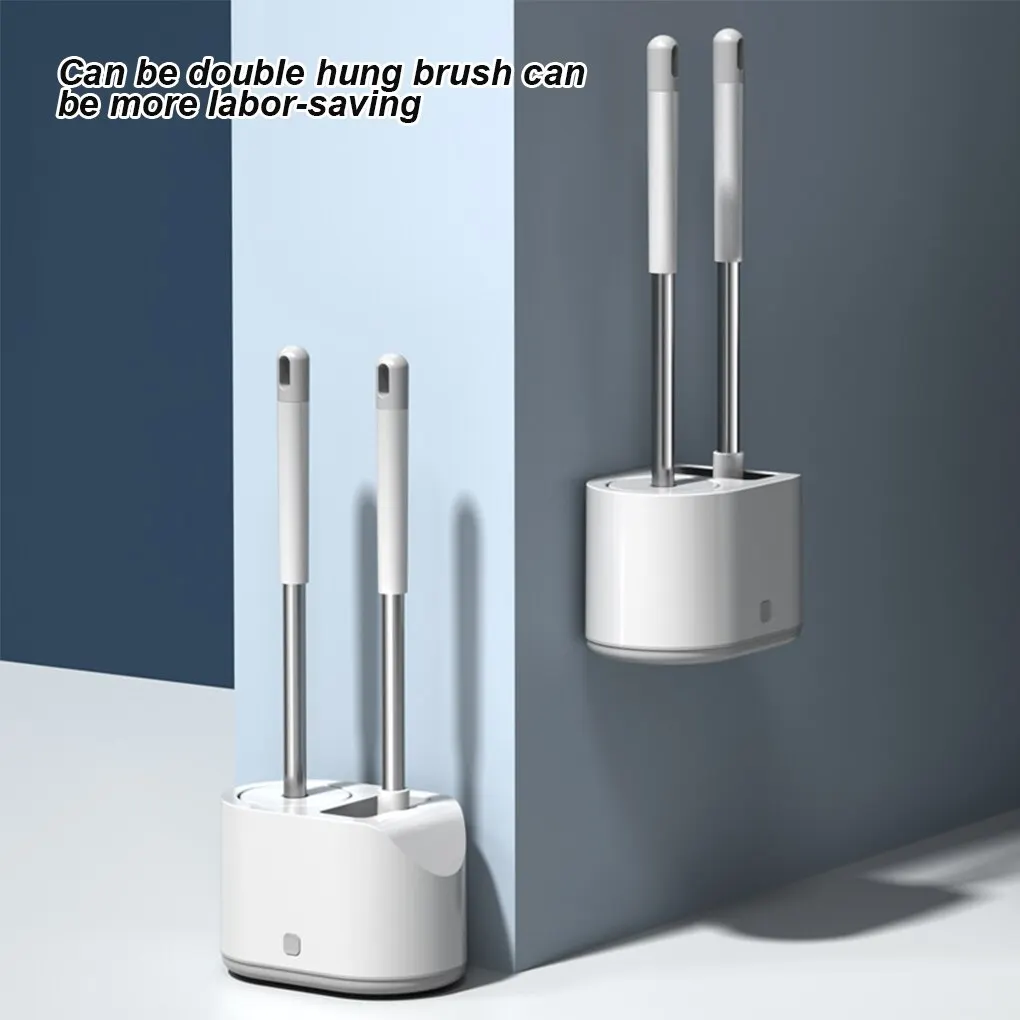Wall Hanging TPR Toilet Brush with Holder Set Silicone Bristles for Floor Bathroom Cleaning Clean Corner Protect The Toilet
Wall Hanging TPR Toilet Brush with Holder Set Silicone Bristles for Floor Bathroom Cleaning Clean Corner Protect The Toilet