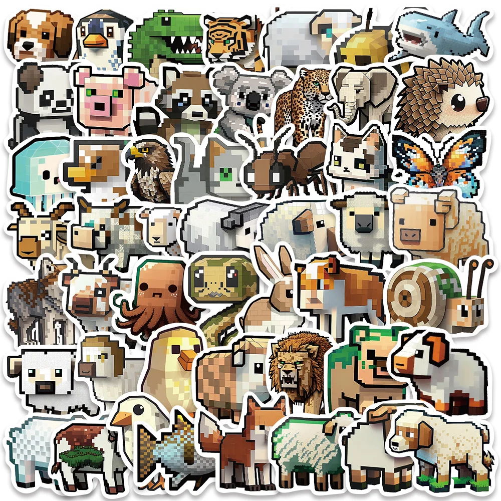 10/50Pcs Mosaic Pixel Style Cartoon Animal Graffiti Stickers Funny DIY Decals For Kids Laptop Suitcase Skateboard Diary Stickers
10/50Pcs Mosaic Pixel Style Cartoon Animal Graffiti Stickers Funny DIY Decals For Kids Laptop Suitcase Skateboard Diary Stickers