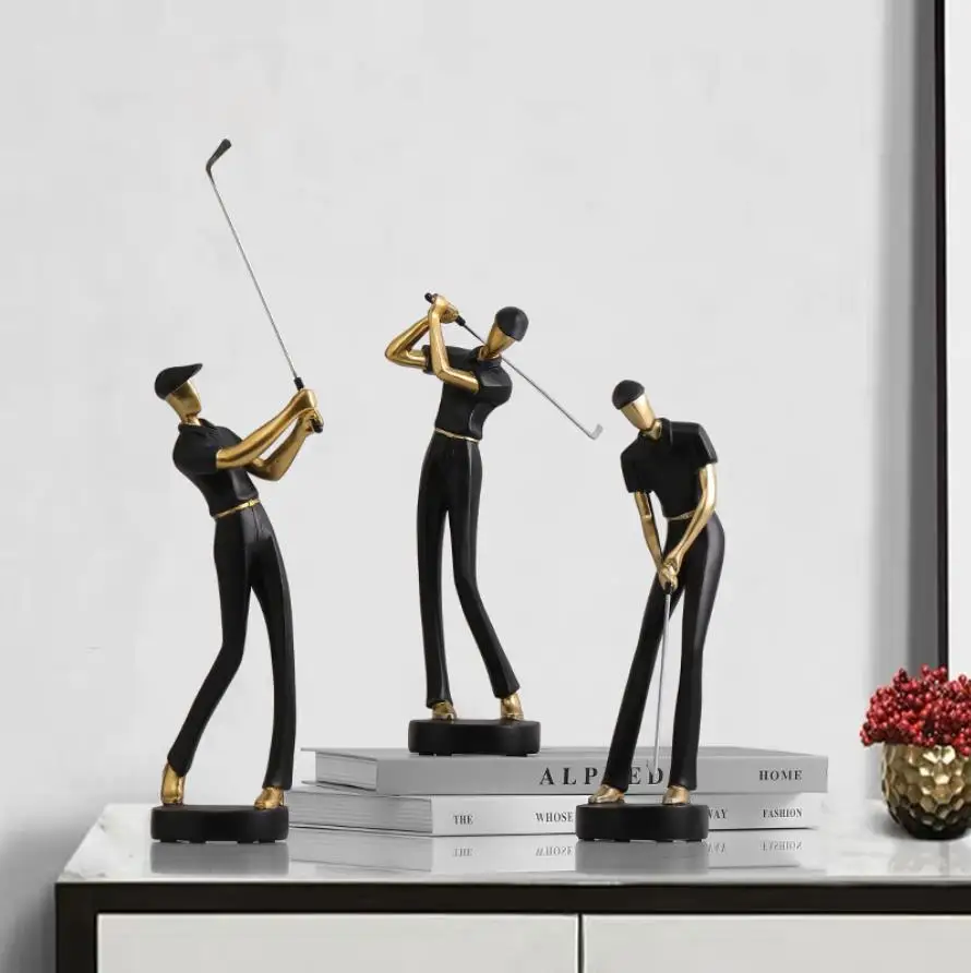 Creative Human Statue Resin Art Golf Sculpture Office Decor Modern Craft Souvnir Home Decoration Cabinet Tabletop Crafts
Creative Human Statue Resin Art Golf Sculpture Office Decor Modern Craft Souvnir Home Decoration Cabinet Tabletop Crafts