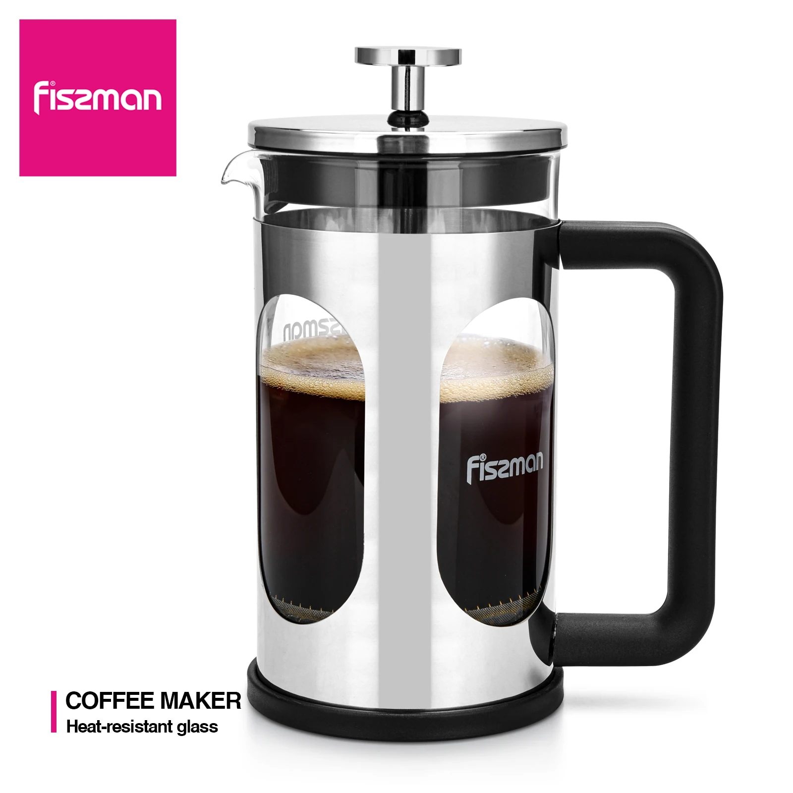 Fissman Cold Brew Coffee Maker French Press With Stainless Steel Lid Heat Resistant Glass Drinkware Tea Pot
Fissman Cold Brew Coffee Maker French Press With Stainless Steel Lid Heat Resistant Glass Drinkware Tea Pot