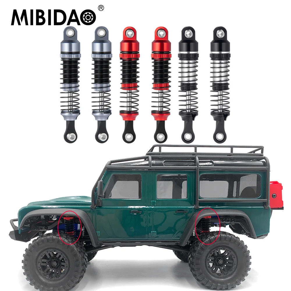 

MIBIDAO 4 шт. 52 мм амортизатор из металлического сплава для 1/18 _ Бронко защитник Радиоуправляемый гусеничный автомобиль грузовик обновленные детали