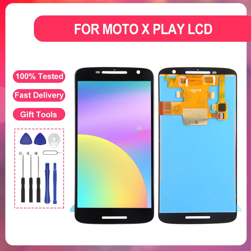 

ЖК-дисплей 5,5 дюйма XT1560 для Moto X Play, сенсорная панель, дигитайзер в сборе для Motorola X3, ЖК-дисплей с рамкой, бесплатная доставка