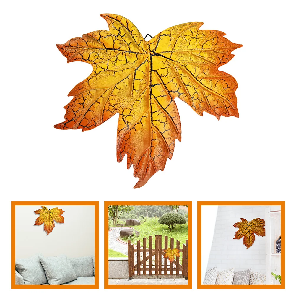 Ornaments Maple Leaf Wall Decor Pendants Modeling Crafts Iron Leaves Decorations Garden Adornments Decors Shaped Hanging
Ornaments Maple Leaf Wall Decor Pendants Modeling Crafts Iron Leaves Decorations Garden Adornments Decors Shaped Hanging