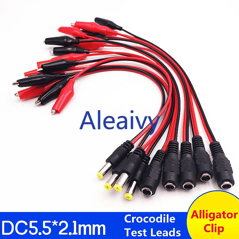 NEW Alligator clip to 1 Female DC Power Plug Connector Adapter 25CM Wire AC/DC 5.5*2.1mm Clips Crocodile Test Leads
NEW Alligator clip to 1 Female DC Power Plug Connector Adapter 25CM Wire AC/DC 5.5*2.1mm Clips Crocodile Test Leads