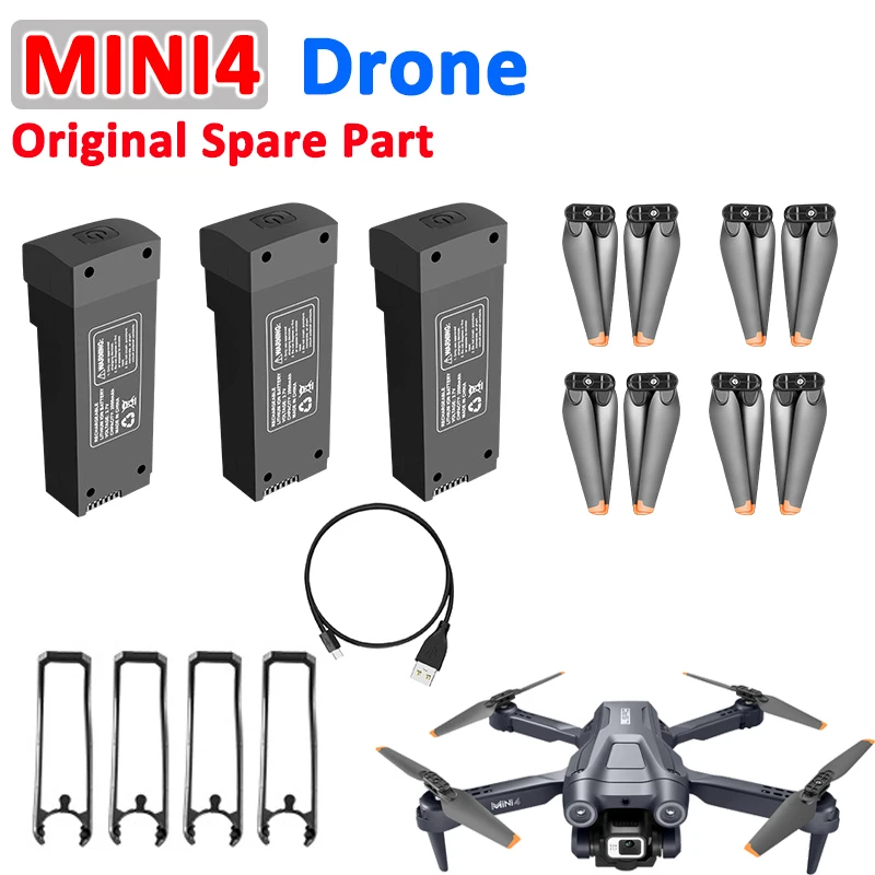LSRC MINI4 Drone Original Spare Part Propeller / Protective Frame / USB Charger Cable / Battery Replacement Accessory
LSRC MINI4 Drone Original Spare Part Propeller / Protective Frame / USB Charger Cable / Battery Replacement Accessory