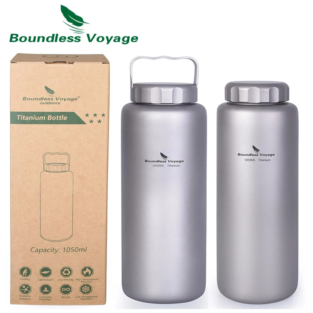 Титановая бутылка для воды Boundless Voyage 600 мл для кемпинга 1050 мл для улицы фитнеса Бега Спортзала спортивные бутылки Чай Кофе Вино столовая
Титановая бутылка для воды Boundless Voyage 600 мл для кемпинга 1050 мл для улицы фитнеса Бега Спортзала спортивные бутылки Чай Кофе Вино столовая