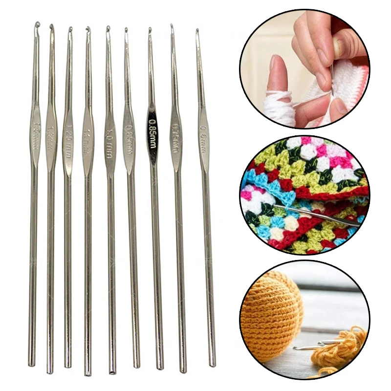 10Pcs Crochet Hooks Knitting Needles Set Knitting Pro Crochet Needles Crochet For Knitting Kit DIY For Crochet
10Pcs Crochet Hooks Knitting Needles Set Knitting Pro Crochet Needles Crochet For Knitting Kit DIY For Crochet