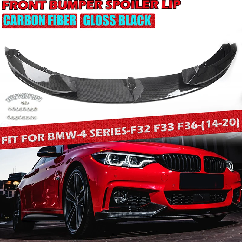 Car Front Bumper Spoiler Lip Chin Splitter Glossy Black/Carbon Fit For BMW F32 F33 F36 4 Series 2014 - 2020 MP-Design M Sport
Car Front Bumper Spoiler Lip Chin Splitter Glossy Black/Carbon Fit For BMW F32 F33 F36 4 Series 2014 - 2020 MP-Design M Sport