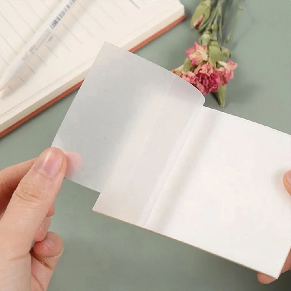 50 Sheets Transparent Sticky Notes Scrapes Stickers Note Pads Posted it Paper Clear Notepad School Stationery Office Supplies
50 Sheets Transparent Sticky Notes Scrapes Stickers Note Pads Posted it Paper Clear Notepad School Stationery Office Supplies