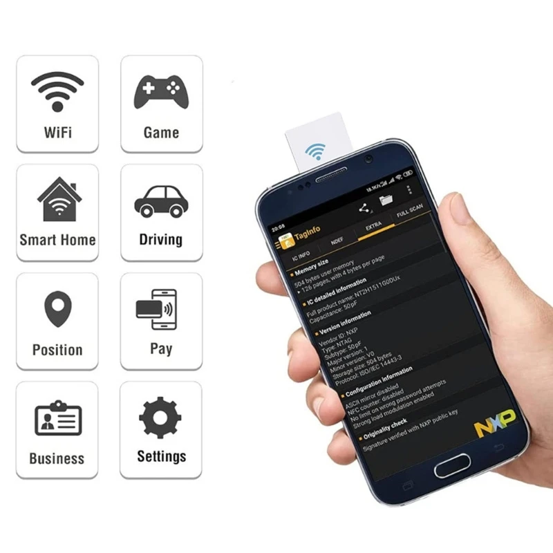 100pcs Mini NTAG215 NFC Card NFC Tag Can Written by Tagmo Works with Switch Available for All NFC Mobile Phone
100pcs Mini NTAG215 NFC Card NFC Tag Can Written by Tagmo Works with Switch Available for All NFC Mobile Phone