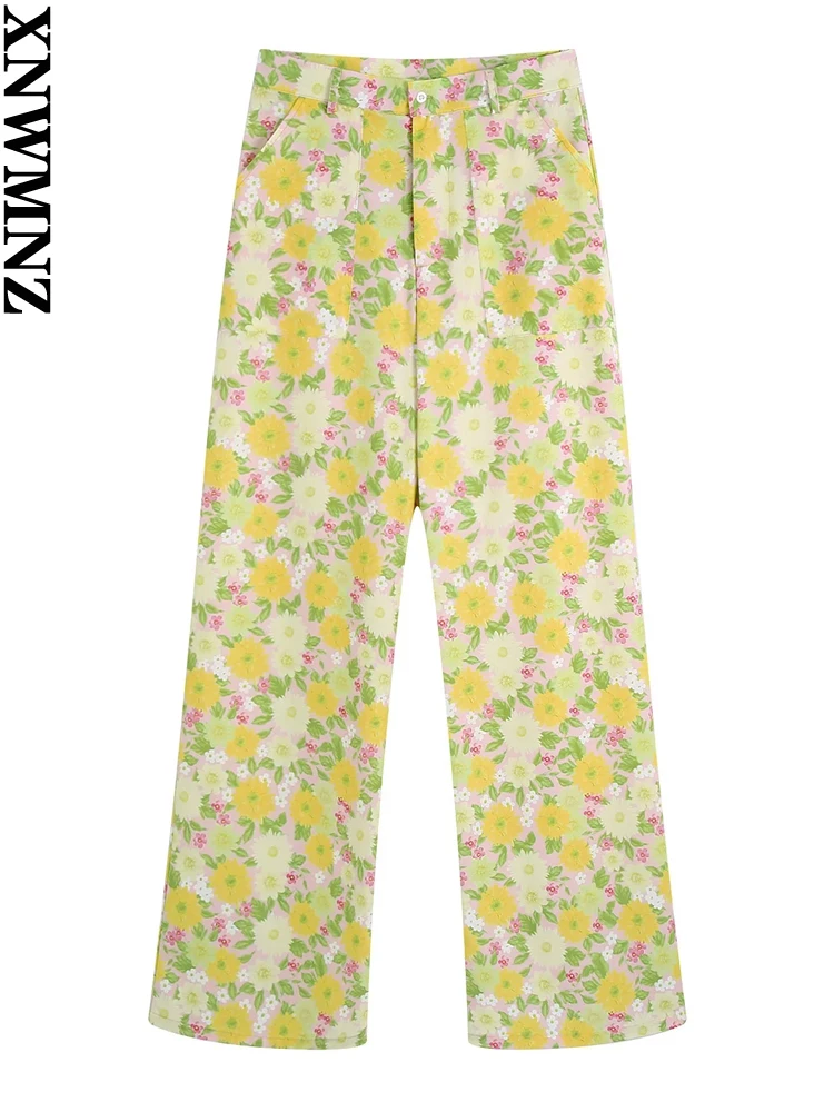 XNWMNZ 2022 new Women chic floral print trousers female elegant sweet summer high waist wide leg pants Bohemian lady pantalettes
XNWMNZ 2022 new Women chic floral print trousers female elegant sweet summer high waist wide leg pants Bohemian lady pantalettes
