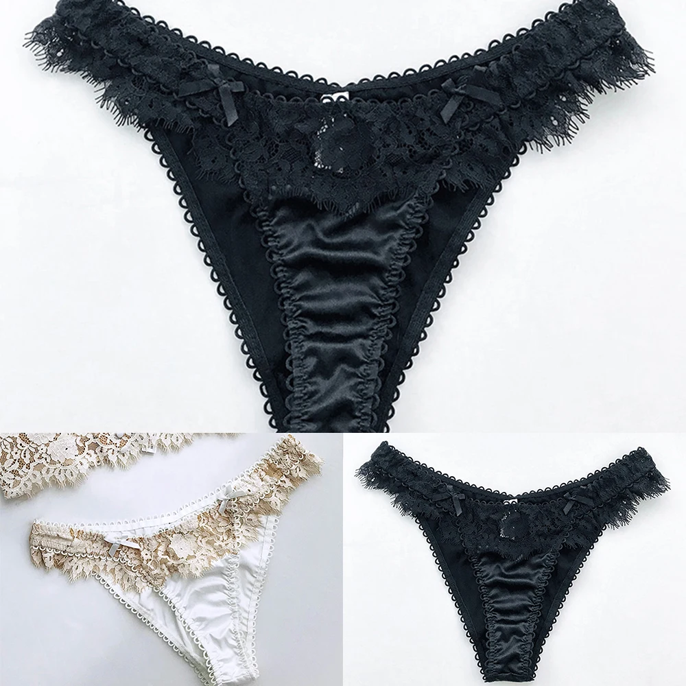 Sexy Women Lingeries Lace-trimmed Panties Briefs G-string Knicker Bowknot Sleepwear Erotic Seamless Underwear Breathable Pants
Sexy Women Lingeries Lace-trimmed Panties Briefs G-string Knicker Bowknot Sleepwear Erotic Seamless Underwear Breathable Pants