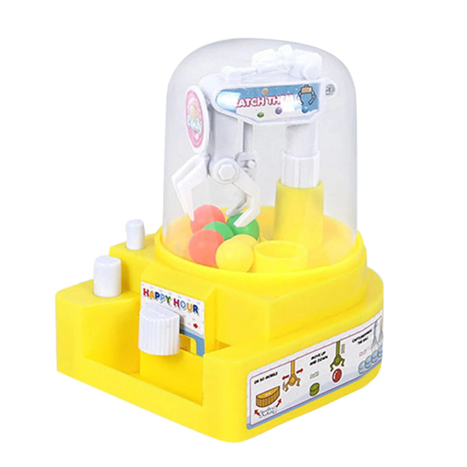 Mini Claw Machine Catcher Toys Exercise Hands-on Ability Improve for 3+ Year Old Boys & Girls
Mini Claw Machine Catcher Toys Exercise Hands-on Ability Improve for 3+ Year Old Boys & Girls